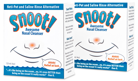 Snoot! Cleanser Neti Pot Alternative 2-Pack - Throw Away Your Neti Pot