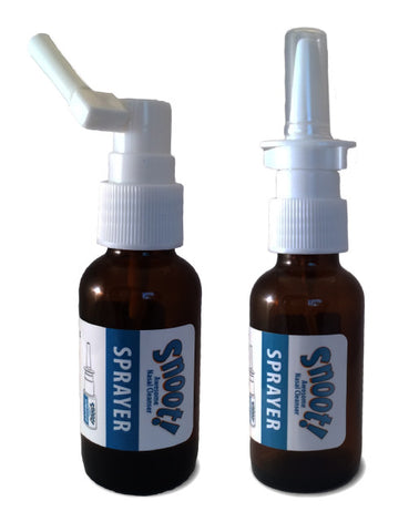 Snoot! 30ml Amber Glass Nasal and Oral Sprayer 2-pack