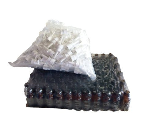 Nasal Sprayer & Bottle Sets - 30 ml Amber Glass bottles with Nasal Top -  120-Pack 30ml - EMPTY