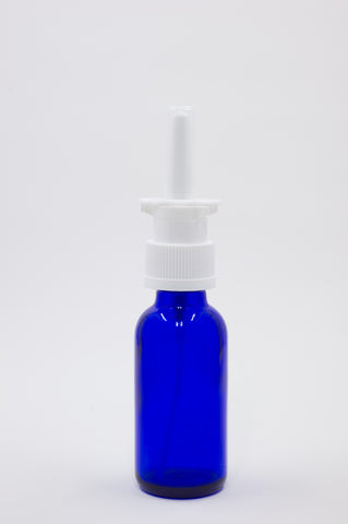 Nasal Sprayer & Bottle Sets - 30 ml Cobalt Blue Glass bottles with NASAL Top -  120-Pack 30ml - EMPTY