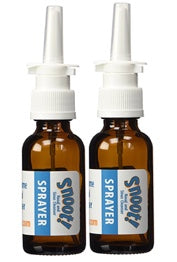 Snoot! Sprayer Nasal Set - two EMPTY 30ml (1 oz) Amber Glass Nasal Sprayers